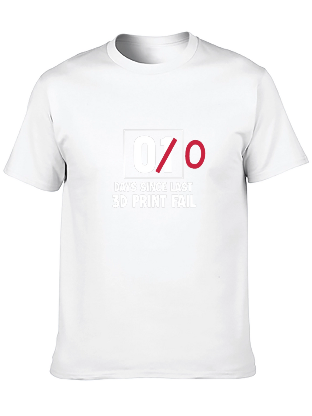 3D Print Fail T-Shirt - Black Cotton Blend