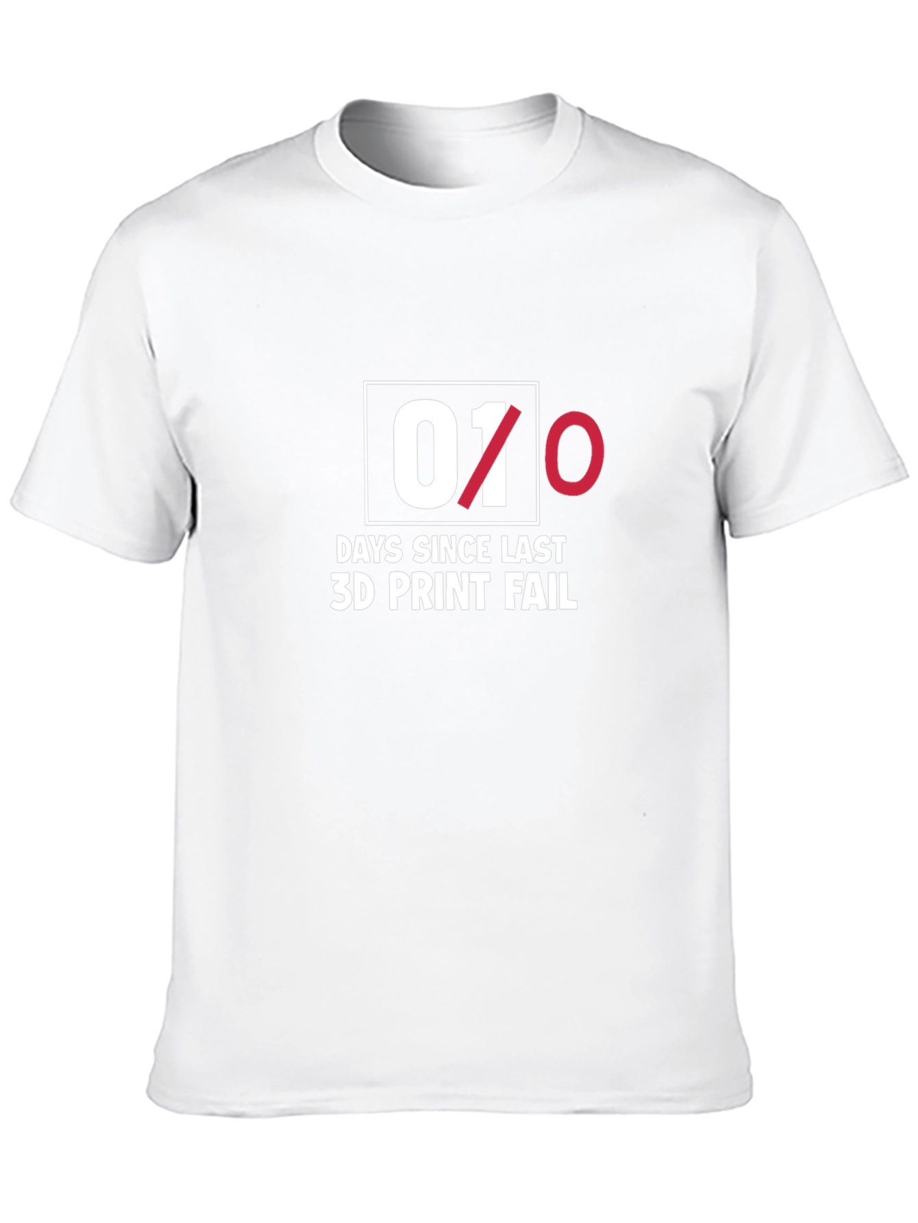 3D Print Fail T-Shirt - Black Cotton Blend