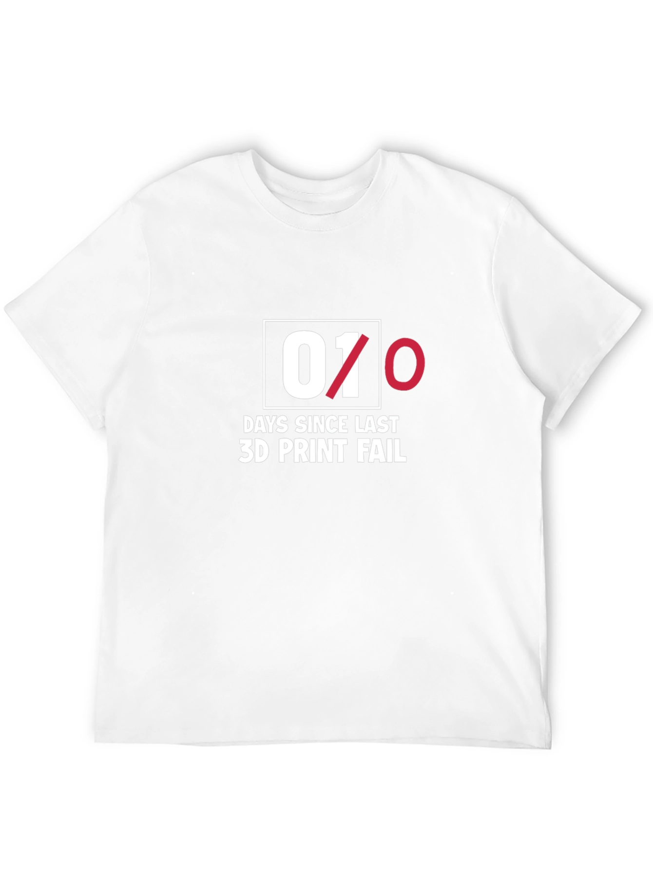 3D Print Fail T-Shirt - Black Cotton Blend