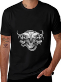 Skull Trio Graphic Tee - Mens Black T-Shirt
