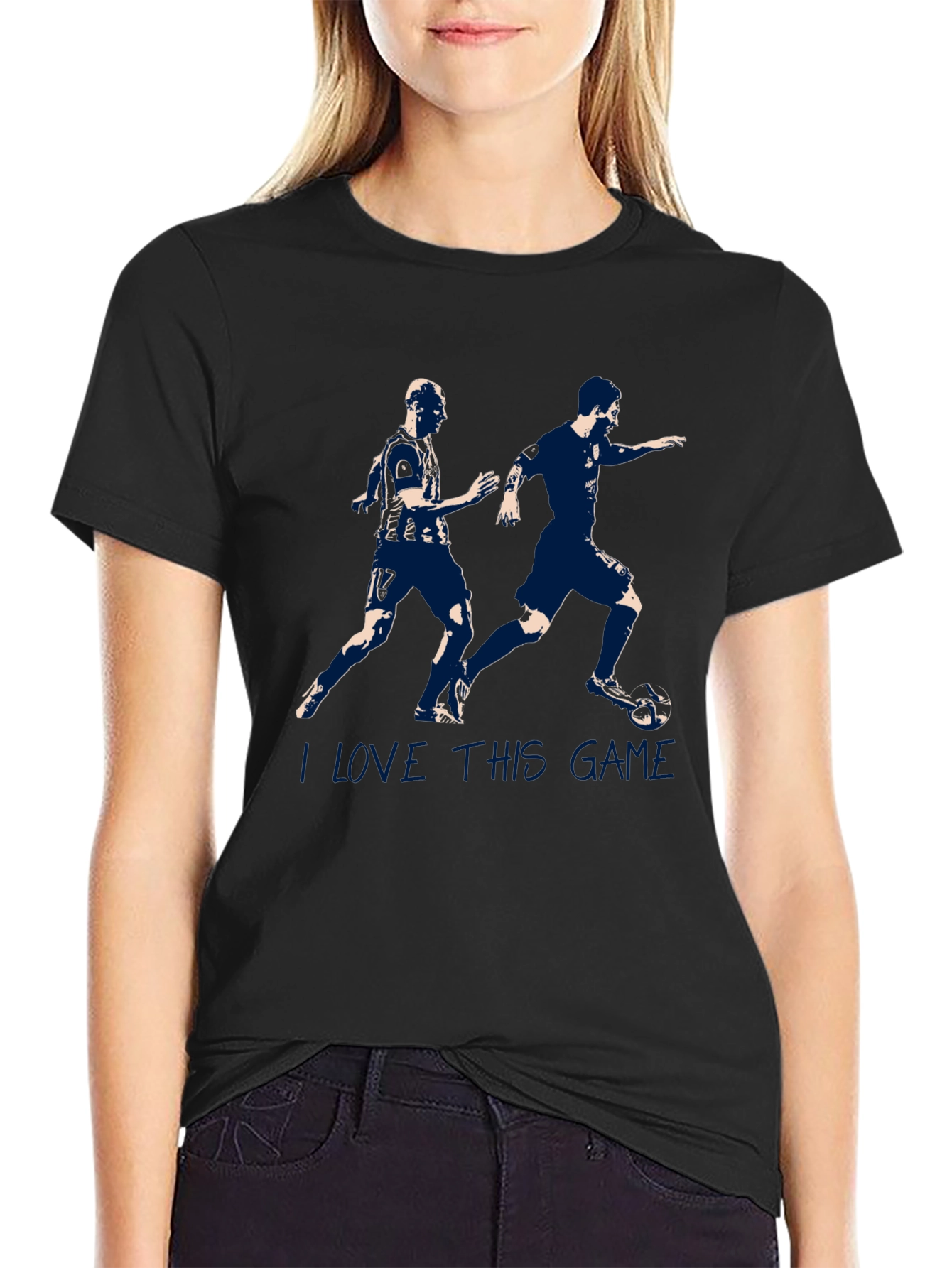 I Love This Game Soccer Graphic Tee