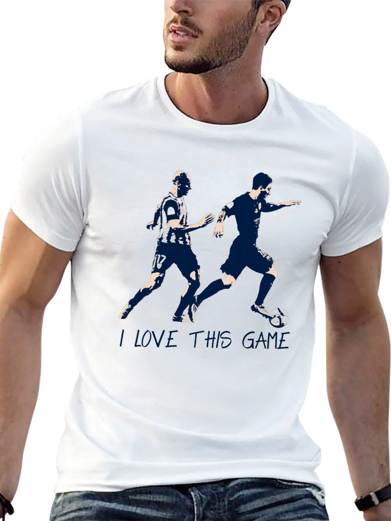 I Love This Game Soccer Graphic Tee