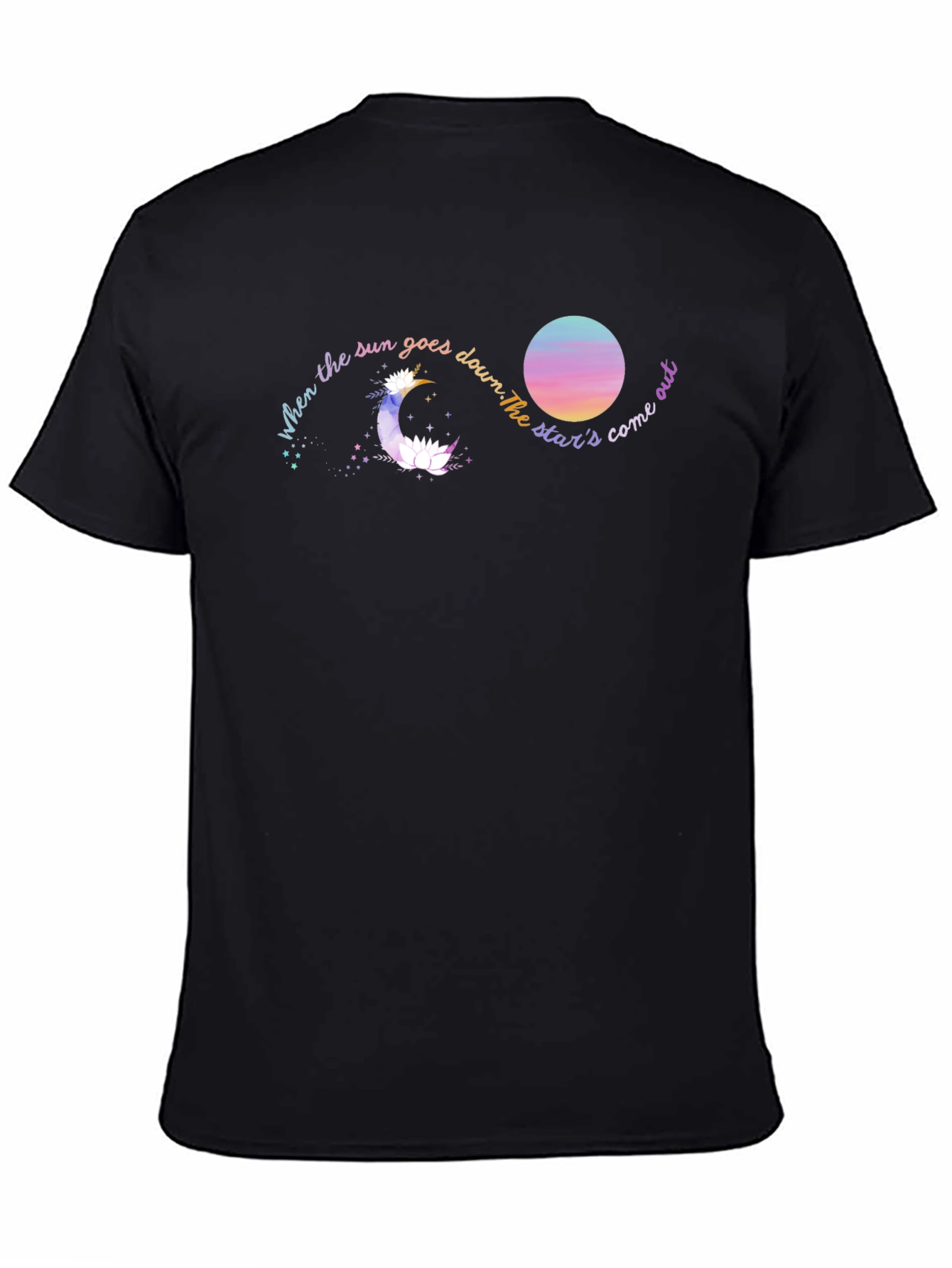Celestial Dream T-Shirt - Moon and Stars Graphic Tee