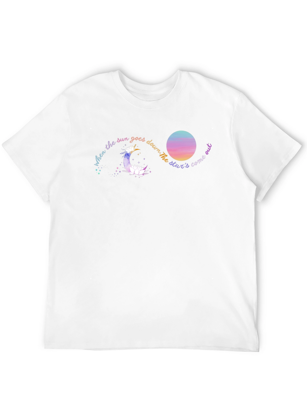 Celestial Dream T-Shirt - Moon and Stars Graphic Tee