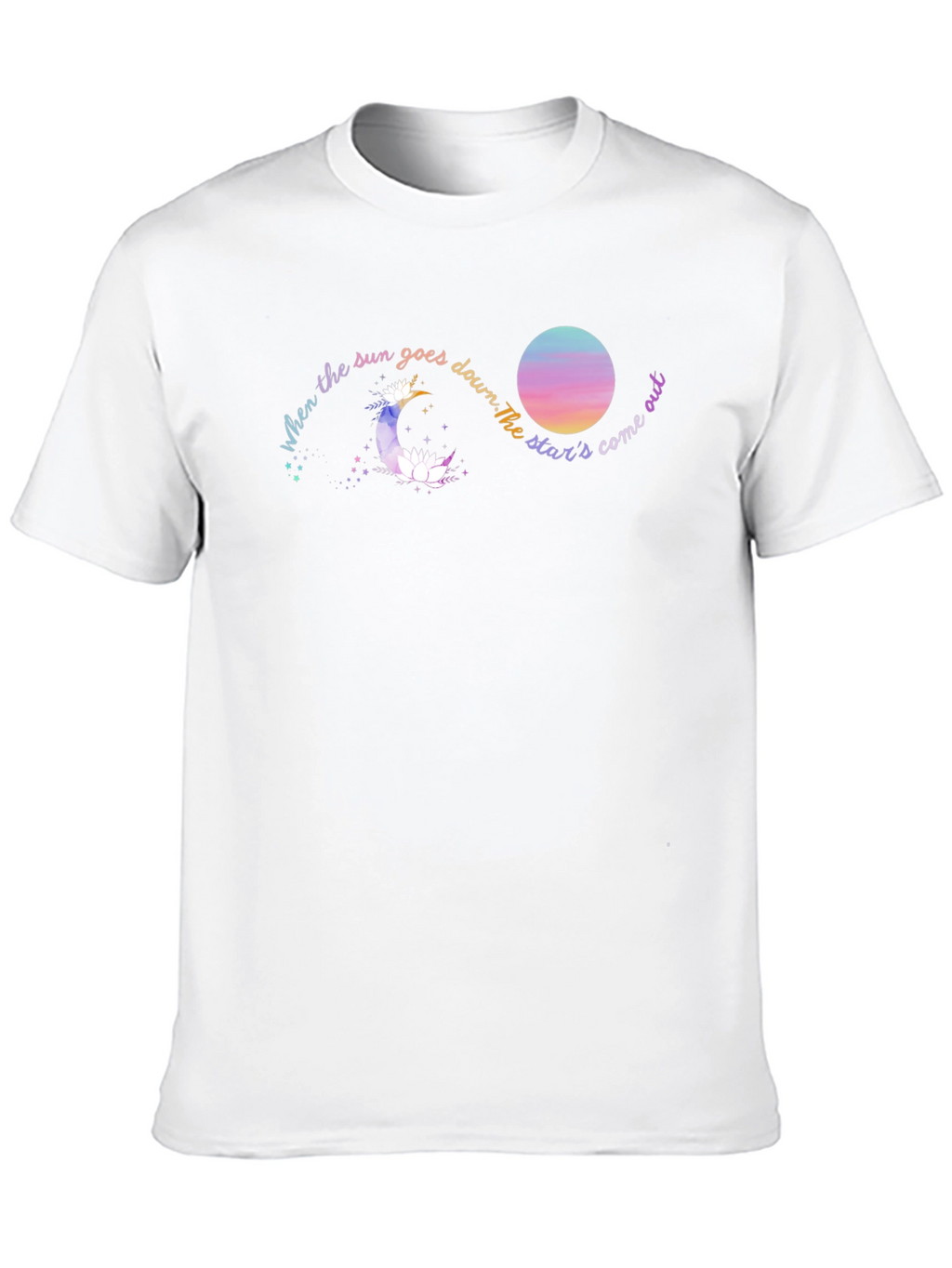 Celestial Dream T-Shirt - Moon and Stars Graphic Tee