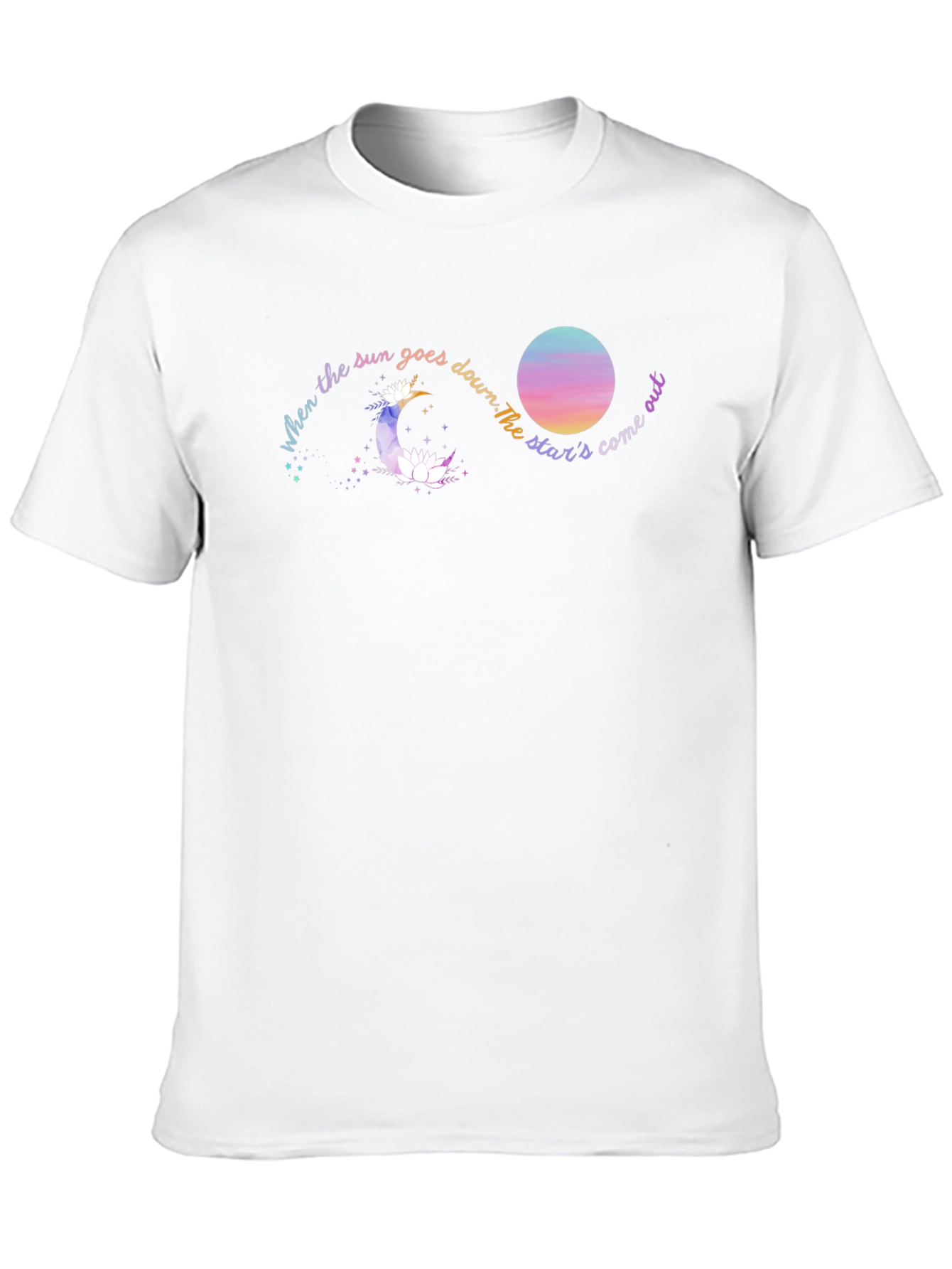 Celestial Dream T-Shirt - Moon and Stars Graphic Tee
