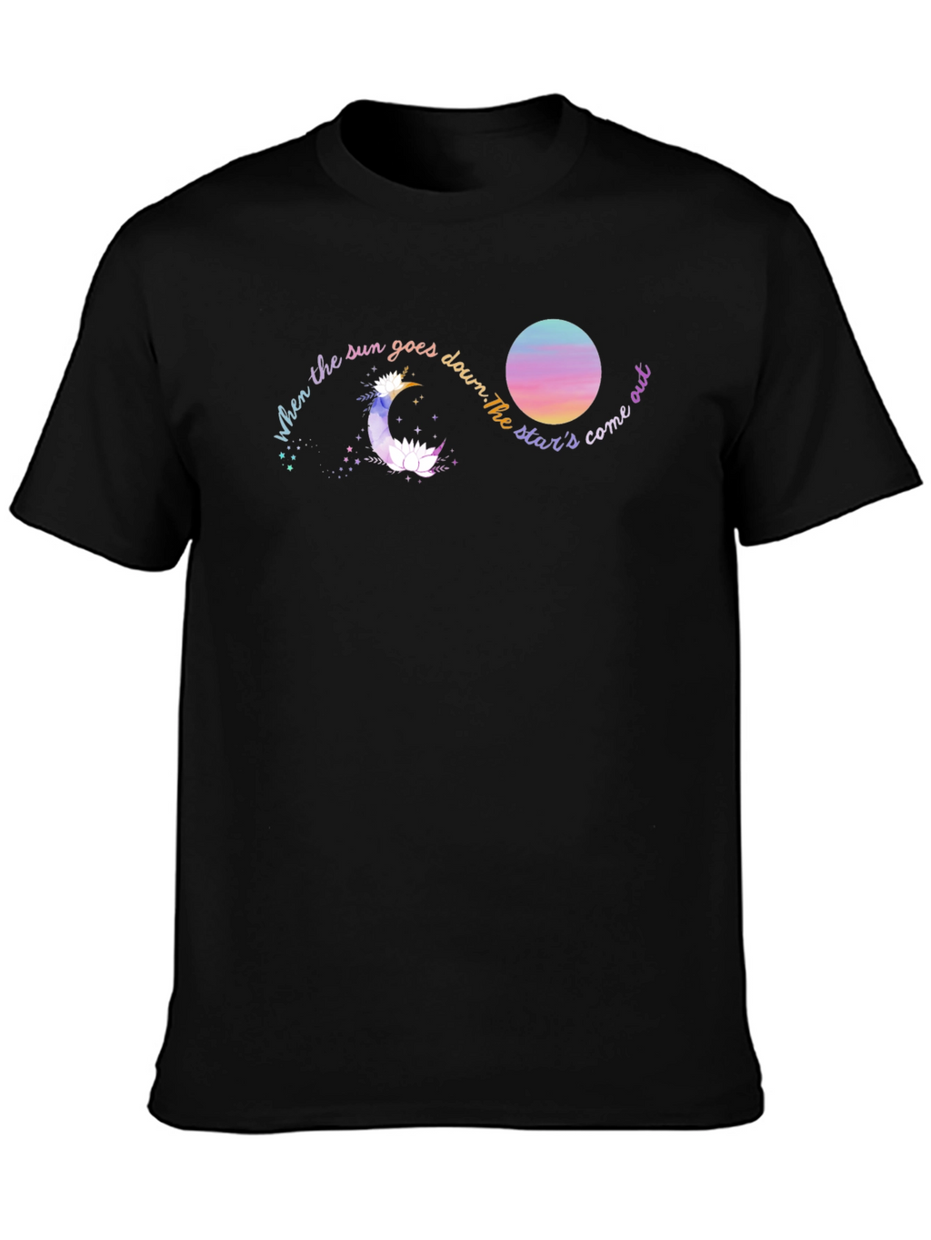 Celestial Dream T-Shirt - Moon and Stars Graphic Tee