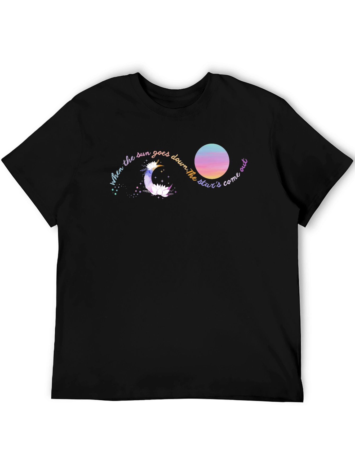 Celestial Dream T-Shirt - Moon and Stars Graphic Tee