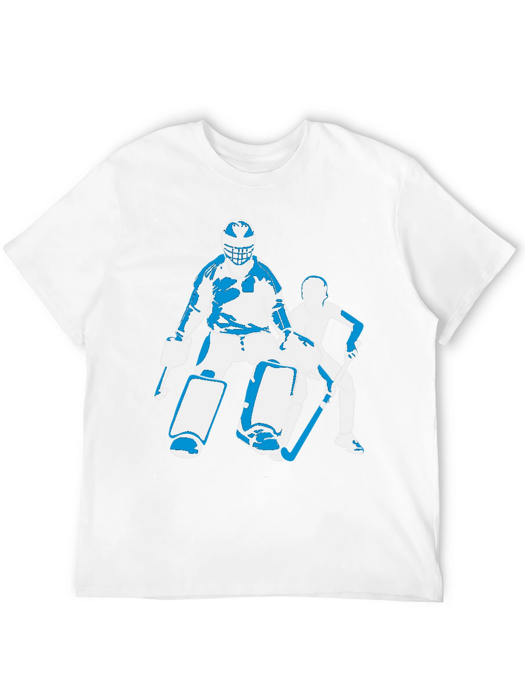 Hockey Goalie Graphic T-Shirt - Black