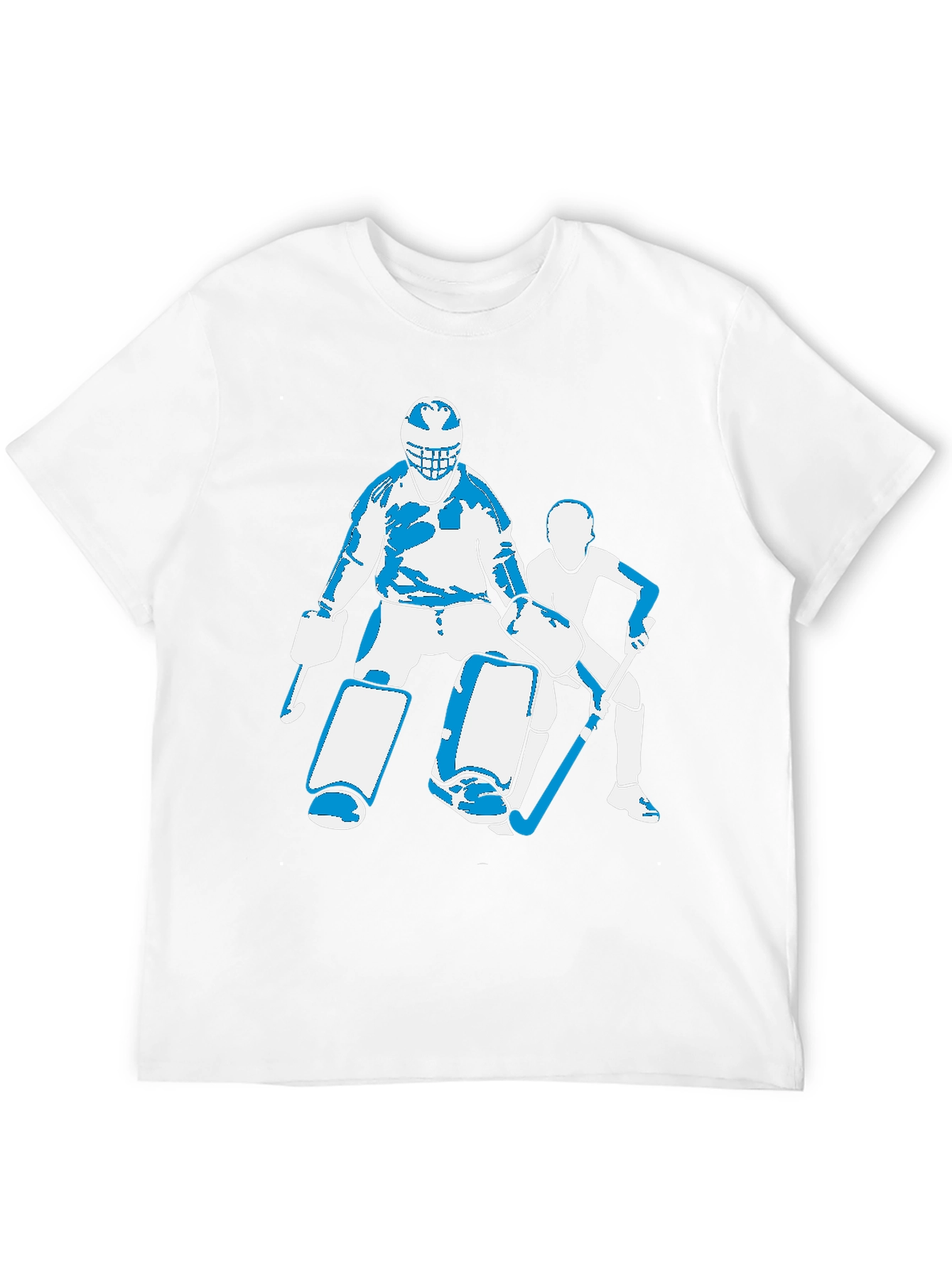 Hockey Goalie Graphic T-Shirt - Black