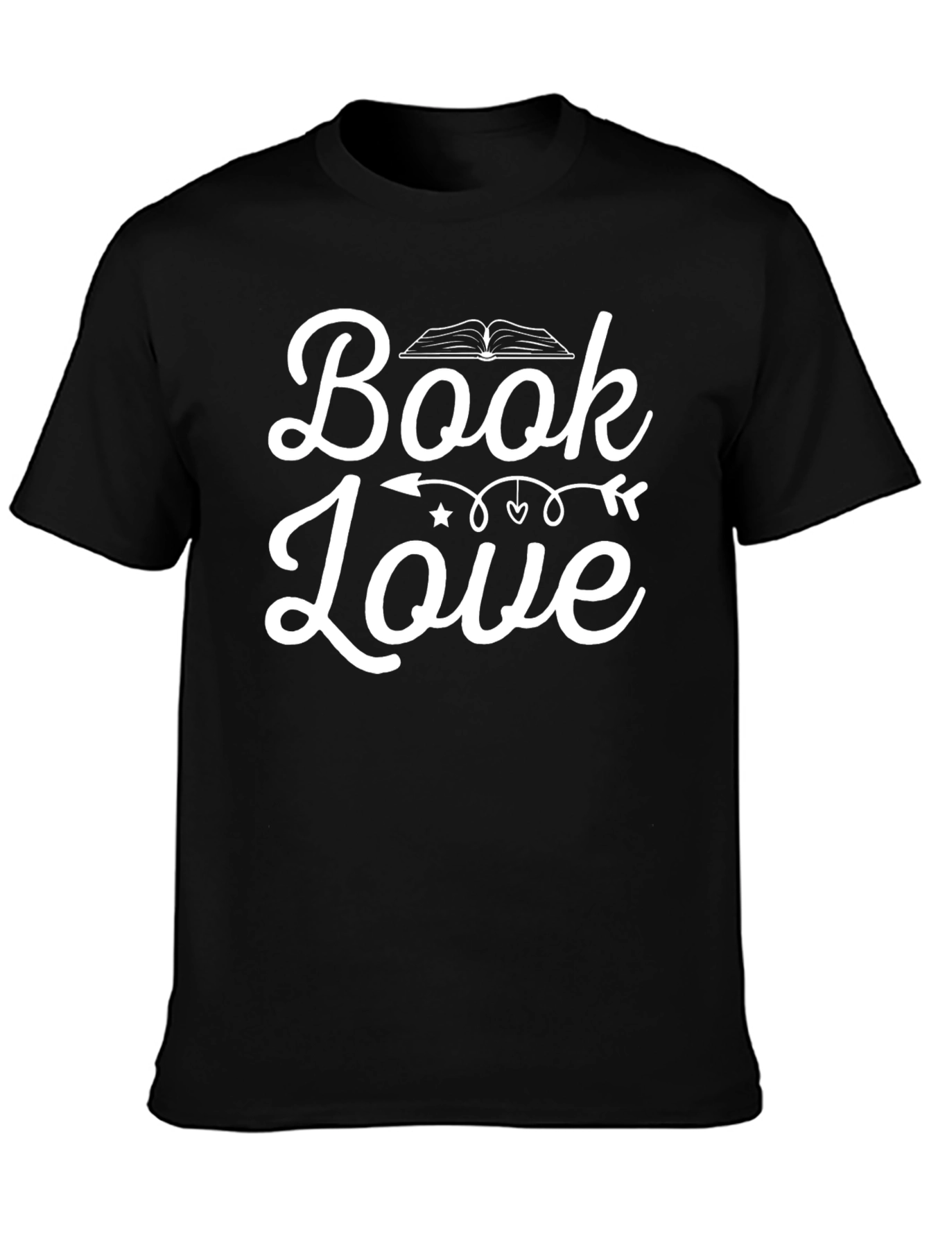 Book Love Black Graphic Tee