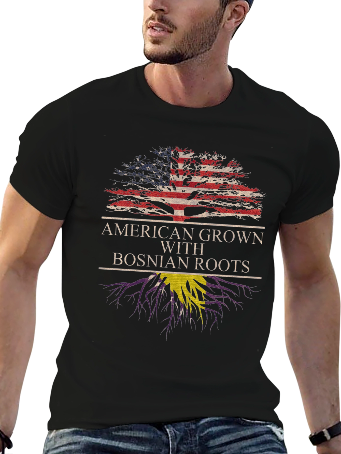 American Grown Bosnian Roots T-Shirt