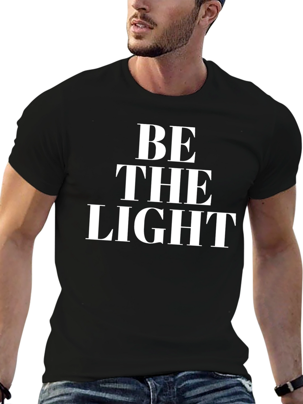 Be The Light Graphic Tee - Black