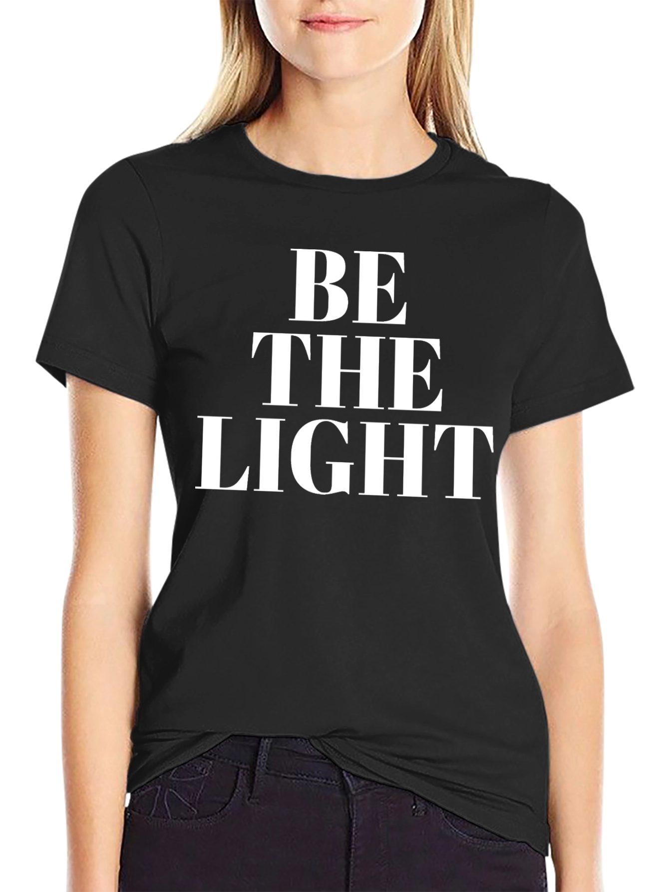 Be The Light Graphic Tee - Black