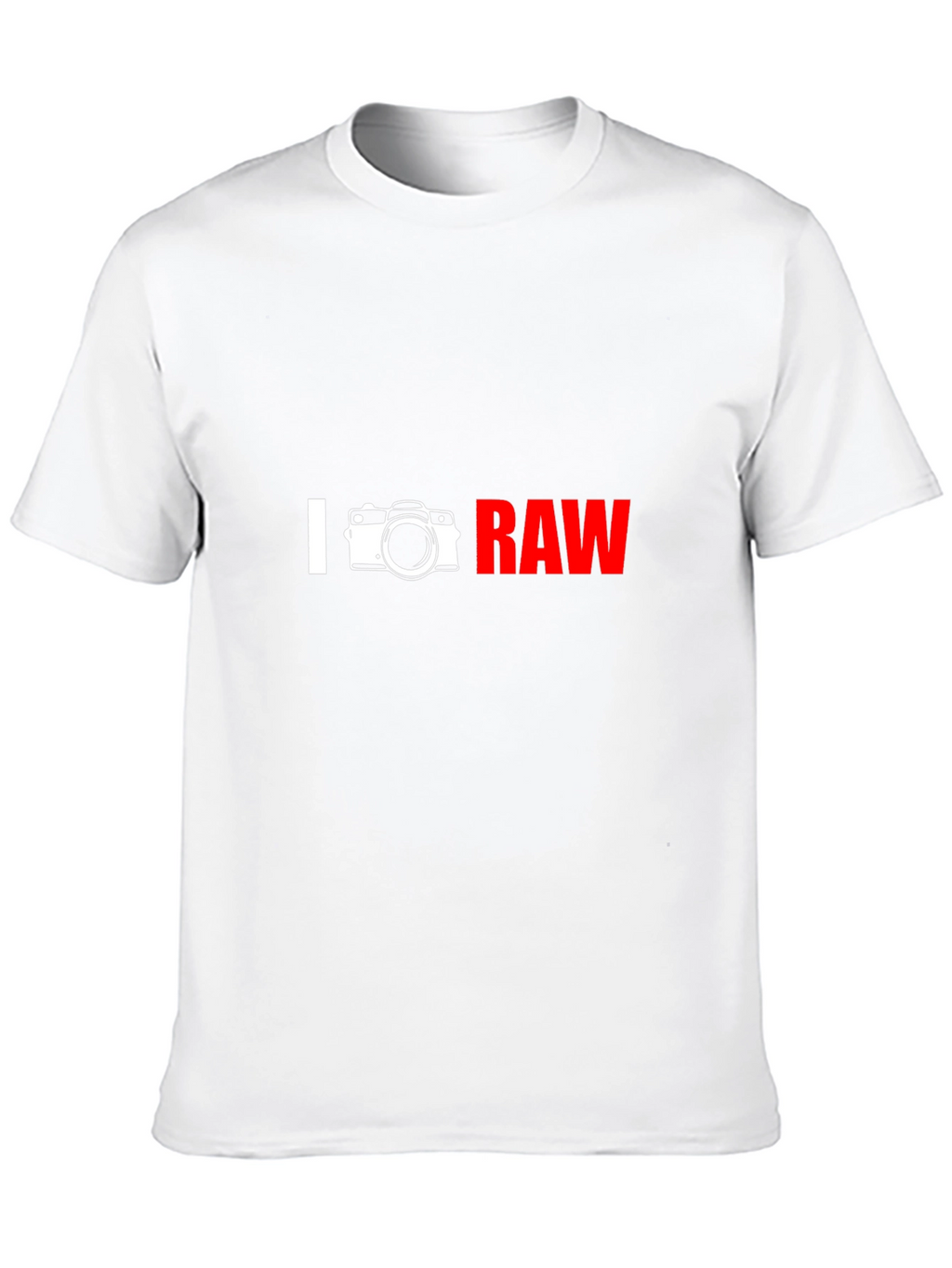 I Camera RAW Graphic T-Shirt - Photographer Apparel