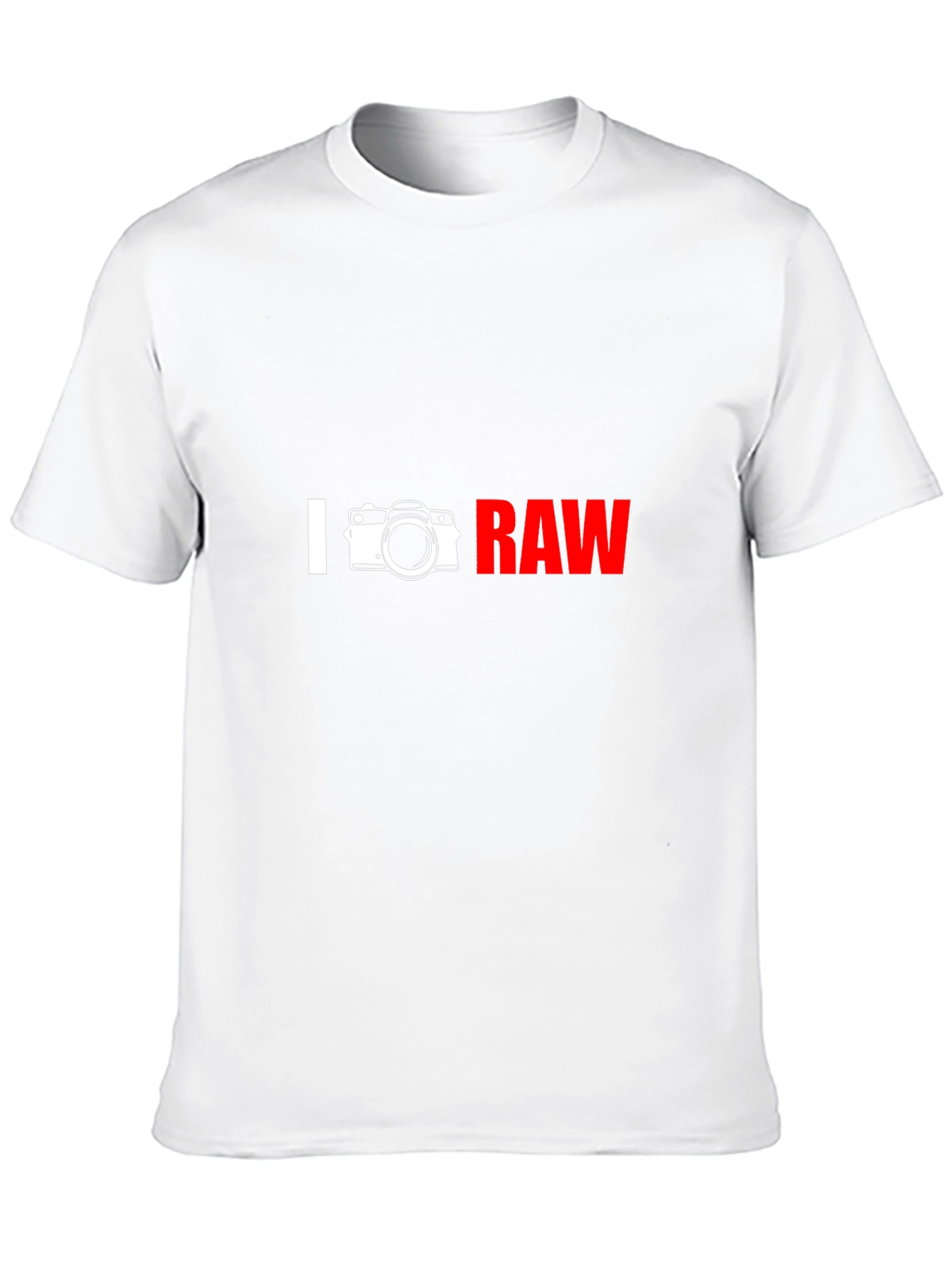 I Camera RAW Graphic T-Shirt - Photographer Apparel