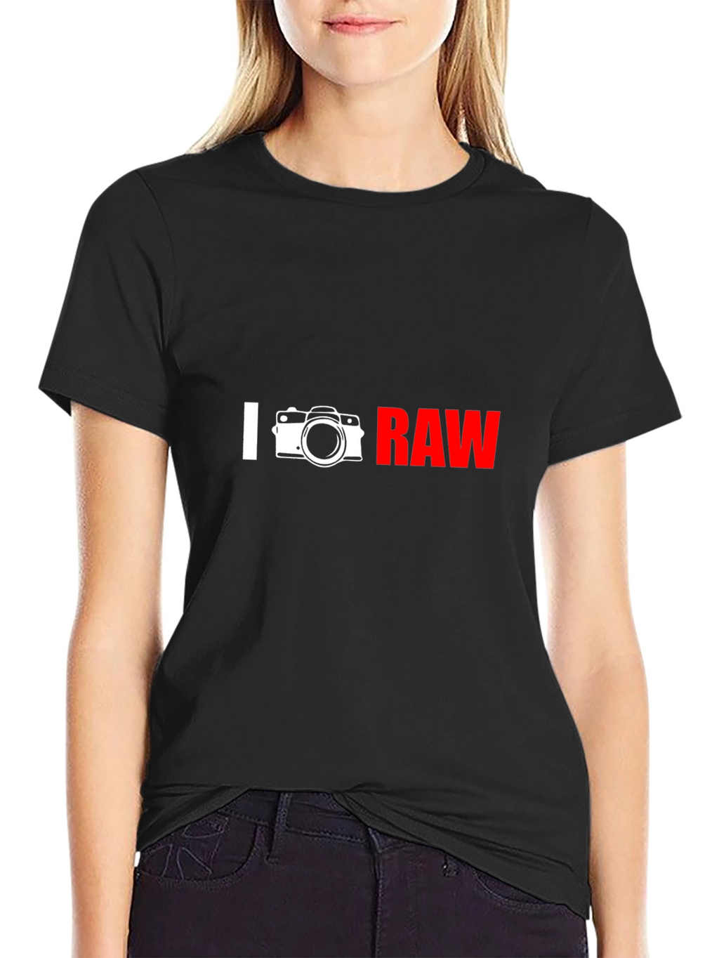 I Camera RAW Graphic T-Shirt - Photographer Apparel