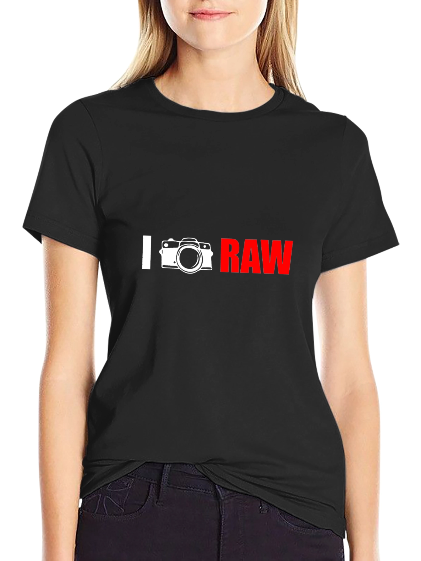 I Camera RAW Graphic T-Shirt - Photographer Apparel