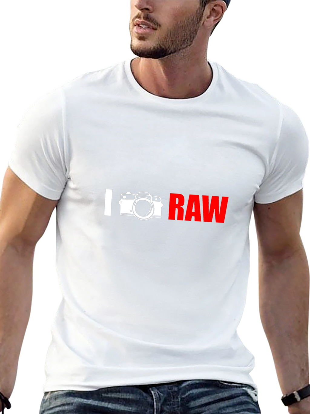 I Camera RAW Graphic T-Shirt - Photographer Apparel