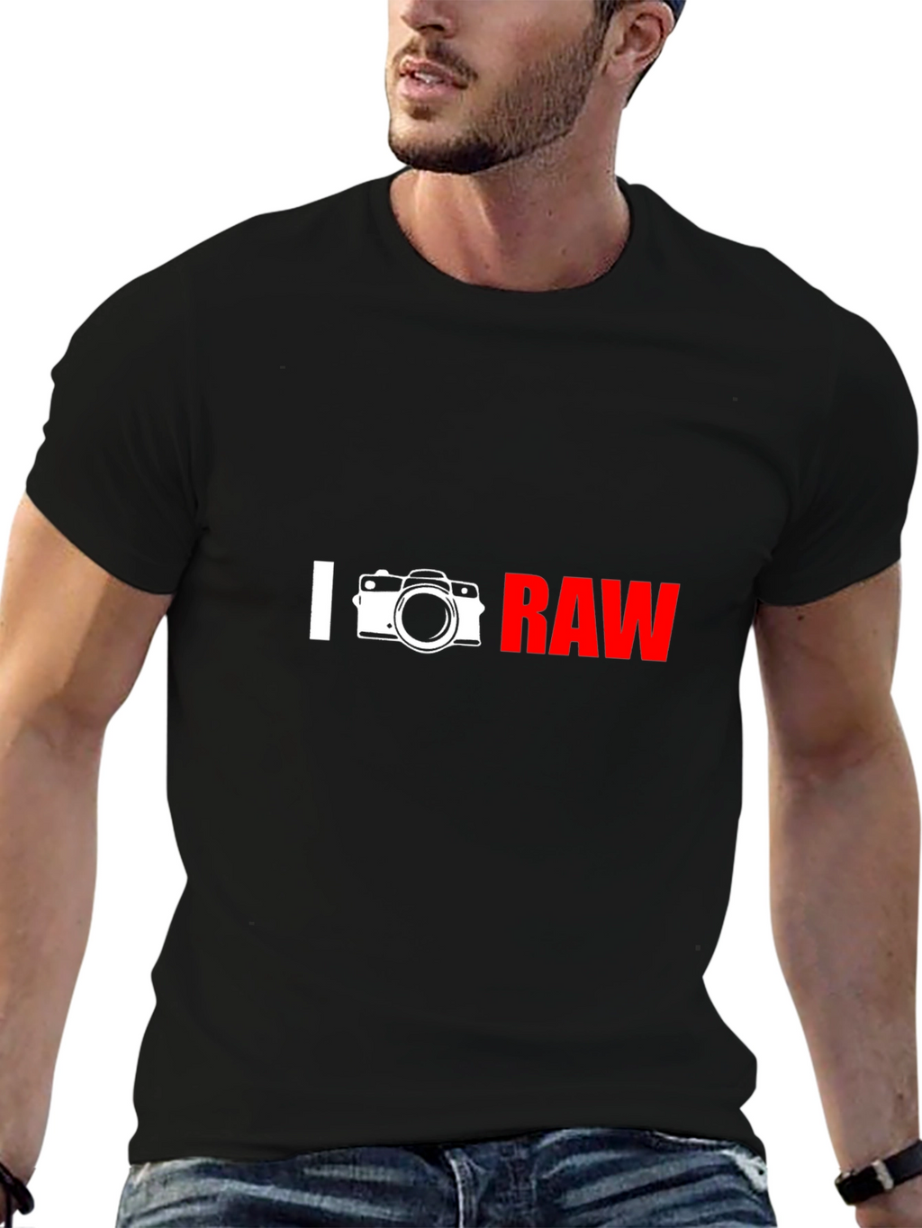 I Camera RAW Graphic T-Shirt - Photographer Apparel
