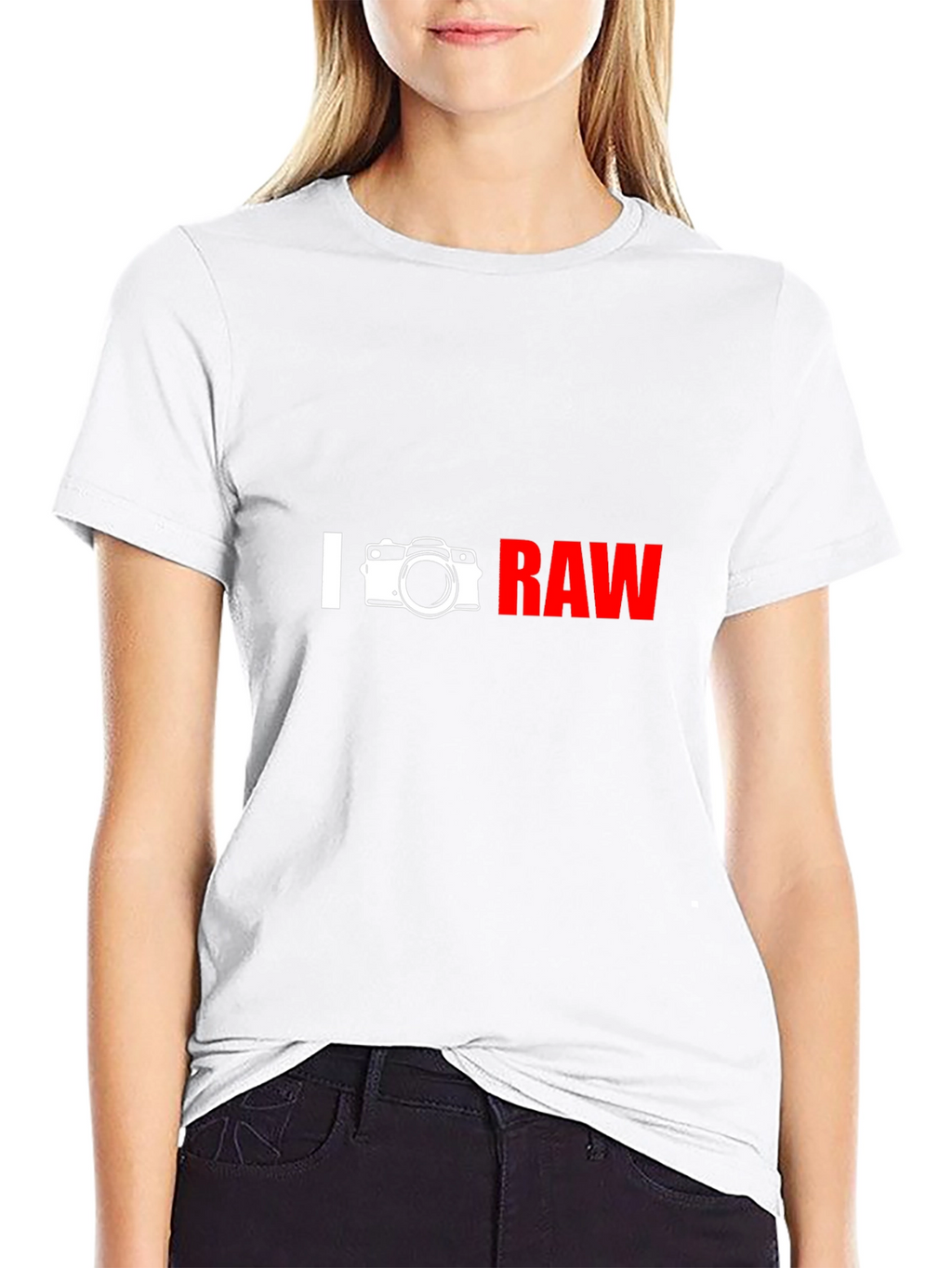 I Camera RAW Graphic T-Shirt - Photographer Apparel