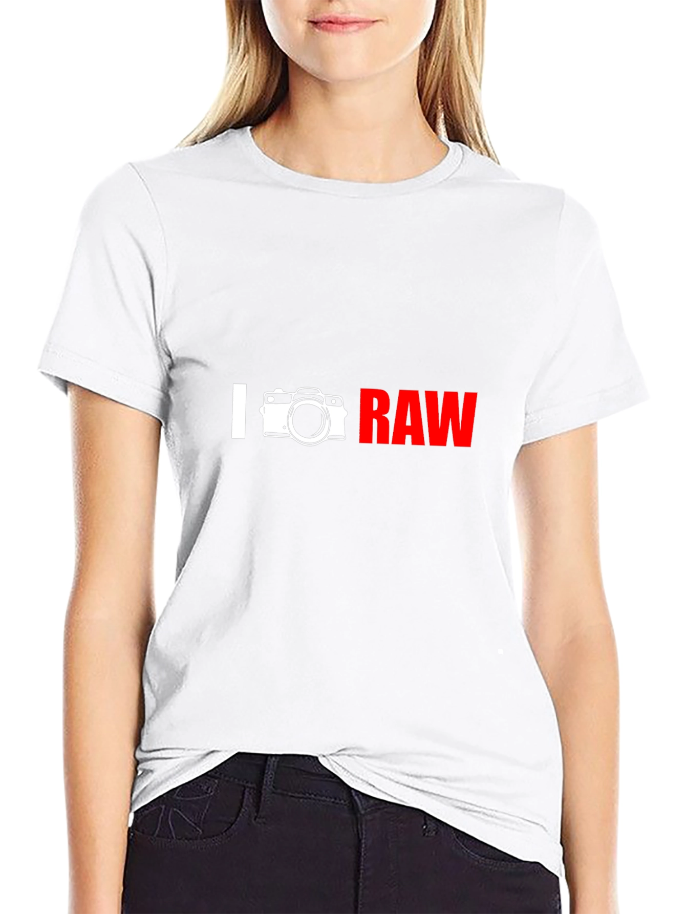I Camera RAW Graphic T-Shirt - Photographer Apparel