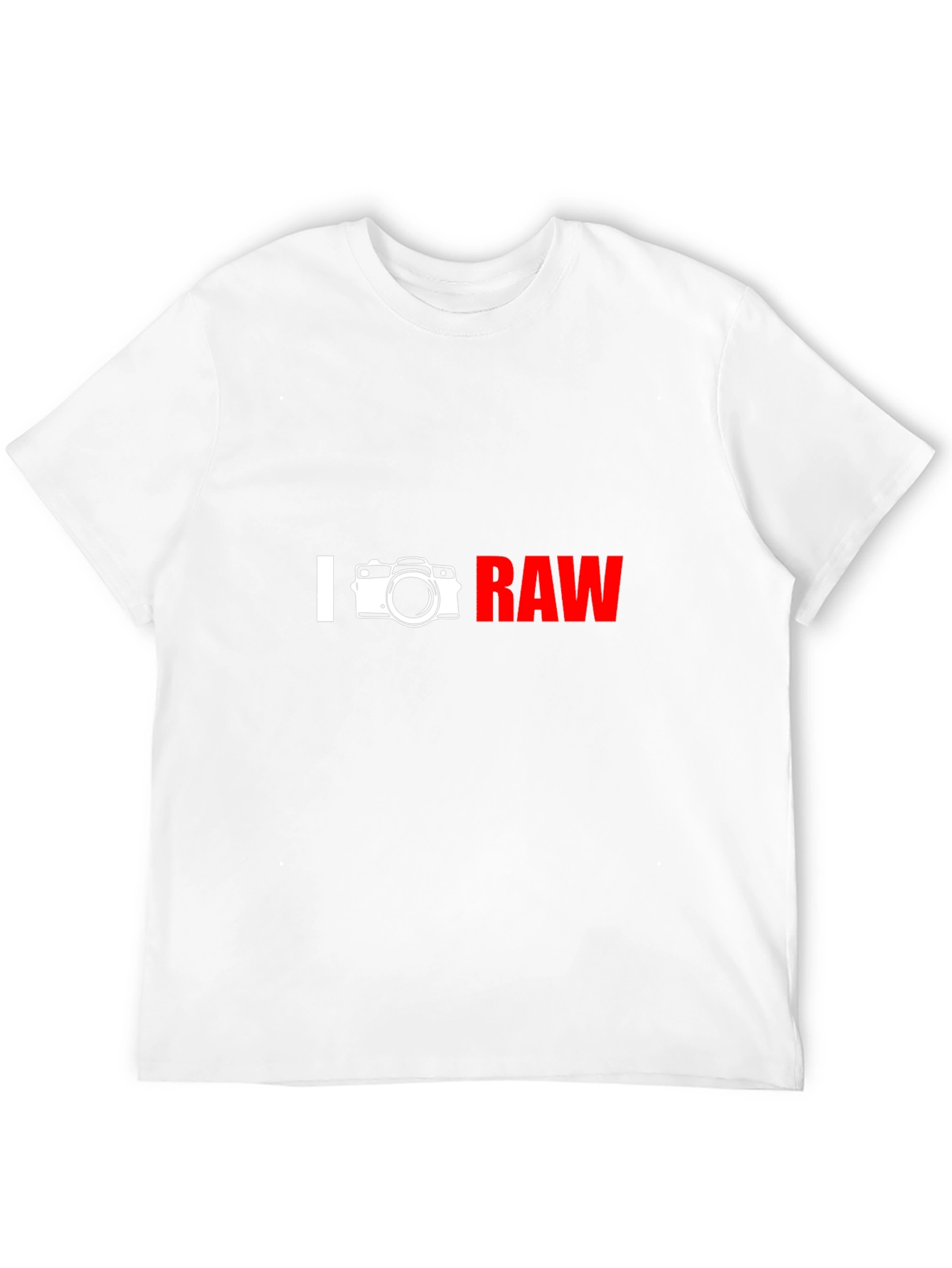 I Camera RAW Graphic T-Shirt - Photographer Apparel