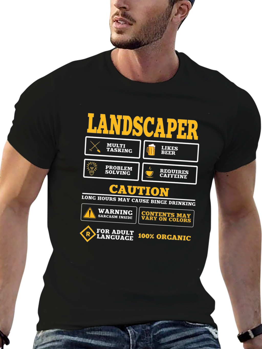 Landscaper Humor Graphic T-Shirt