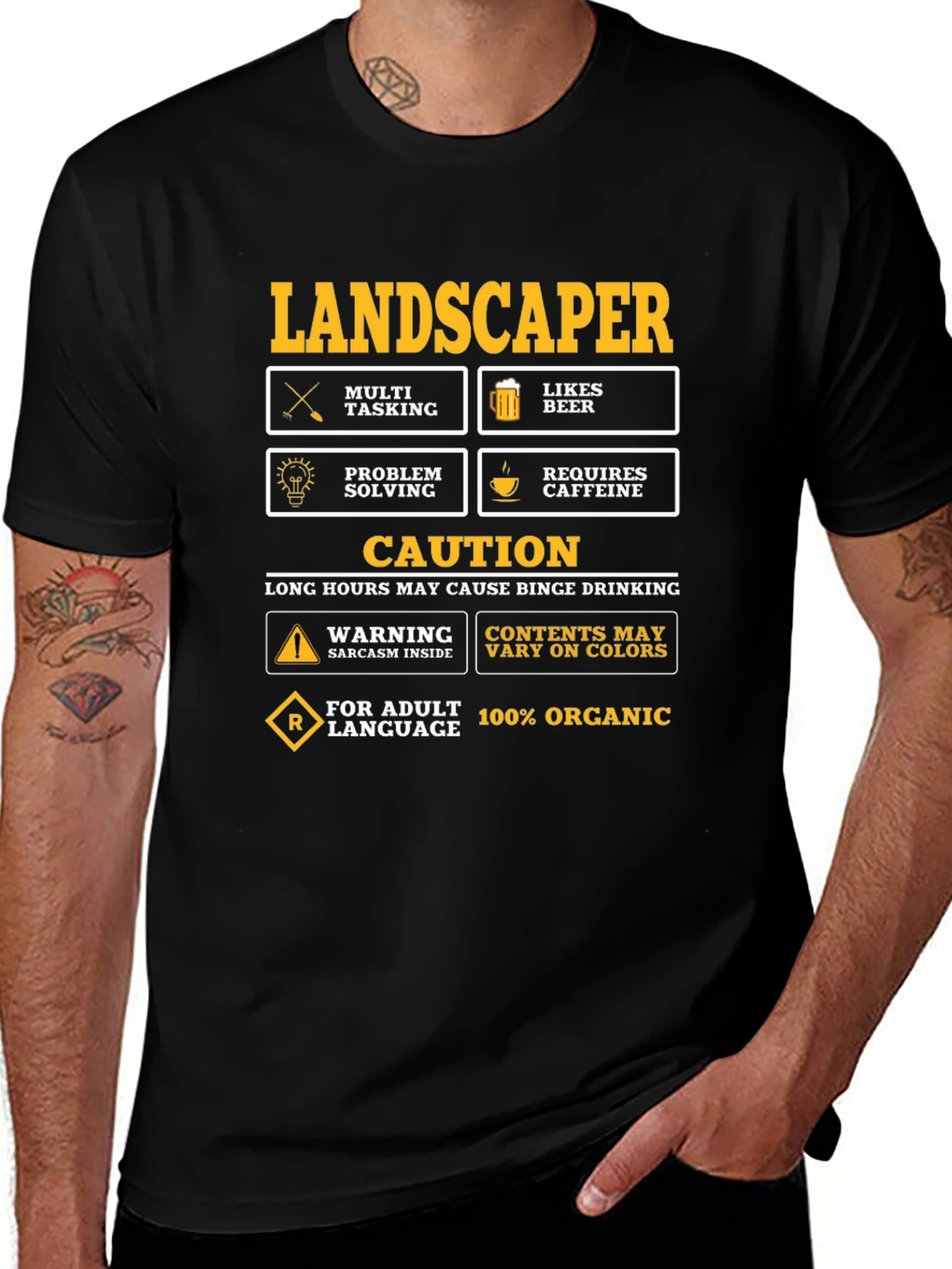 Landscaper Humor Graphic T-Shirt