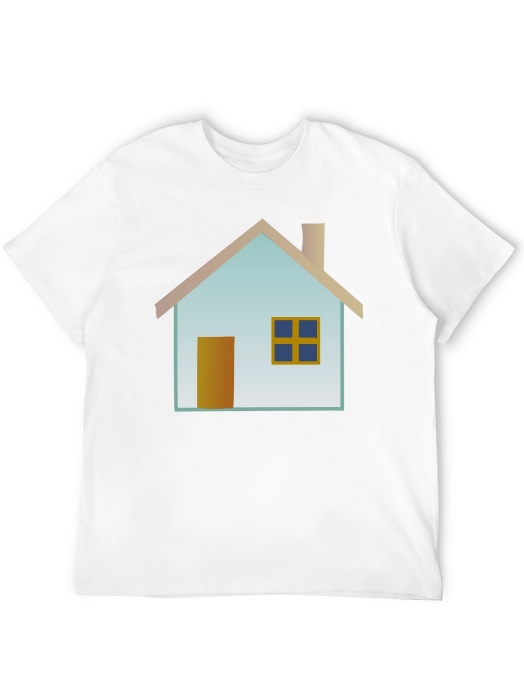 House Graphic Black T-Shirt Casual Wear