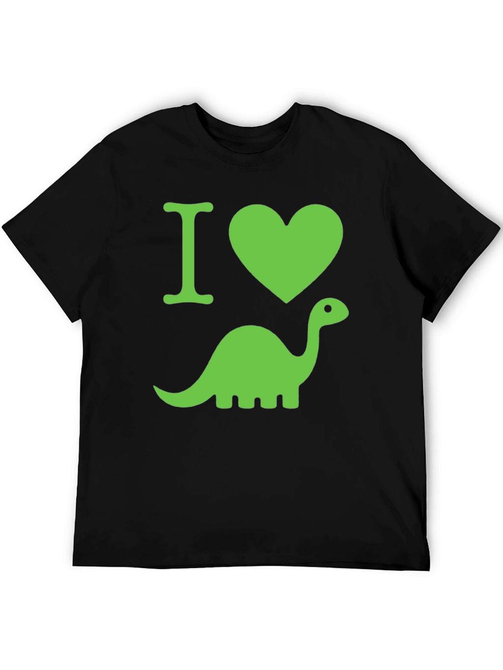 I Heart Dinosaurs Black T-Shirt