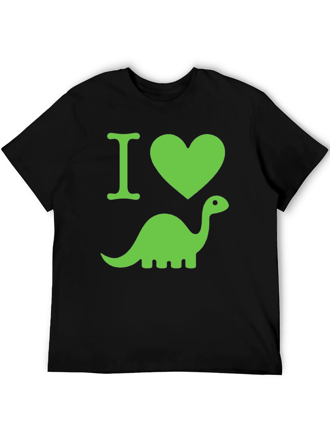 I Heart Dinosaurs Black T-Shirt