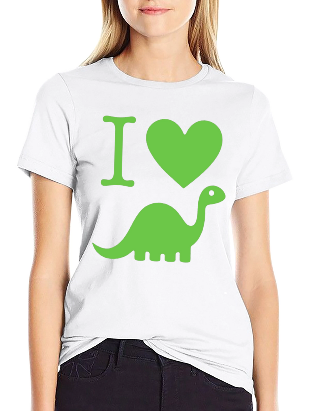 I Heart Dinosaurs Black T-Shirt