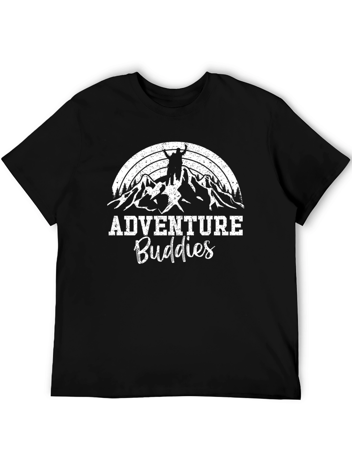 Adventure Buddies Black Graphic Tee