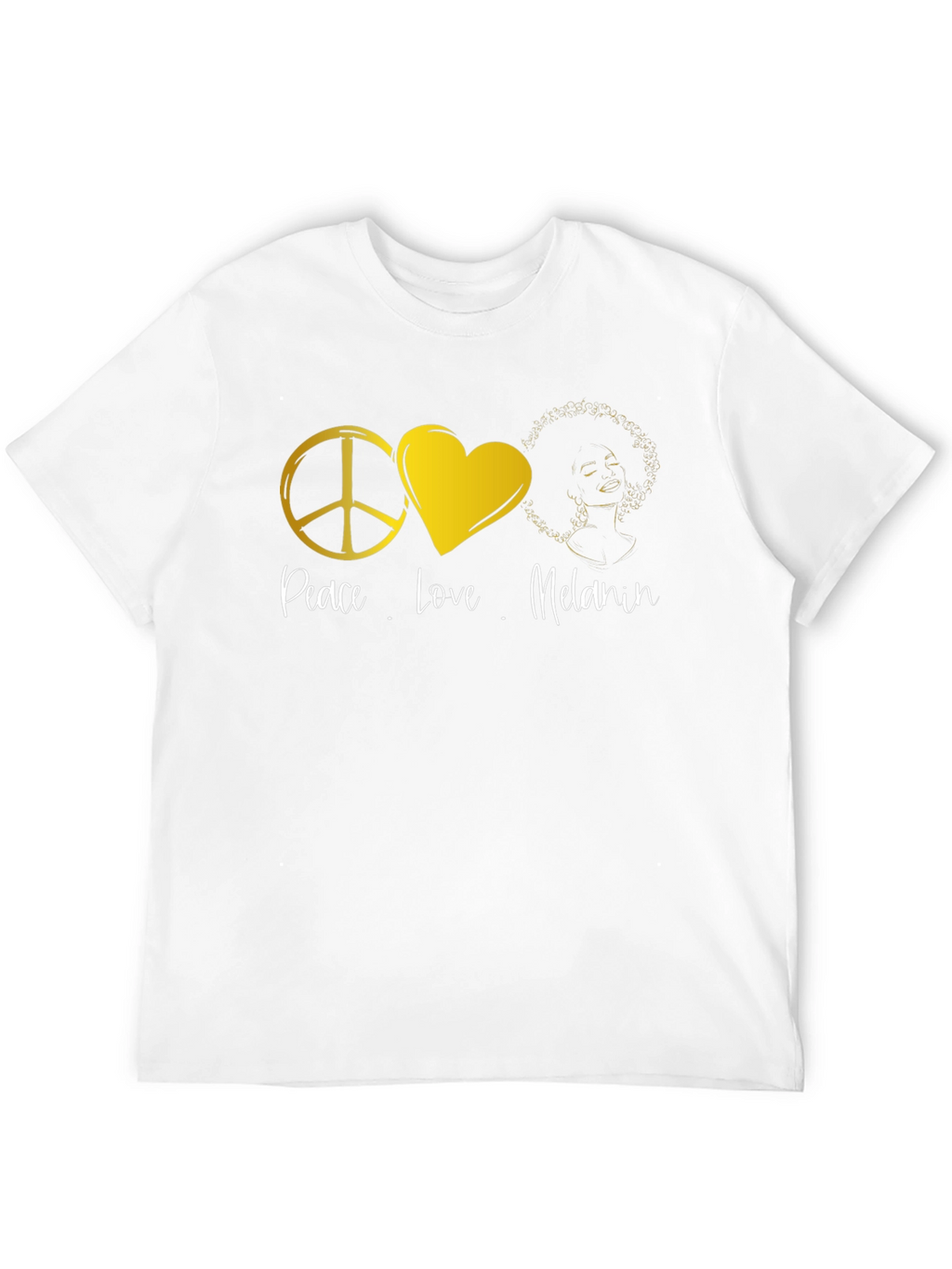 Peace Love Melanin Black T-Shirt