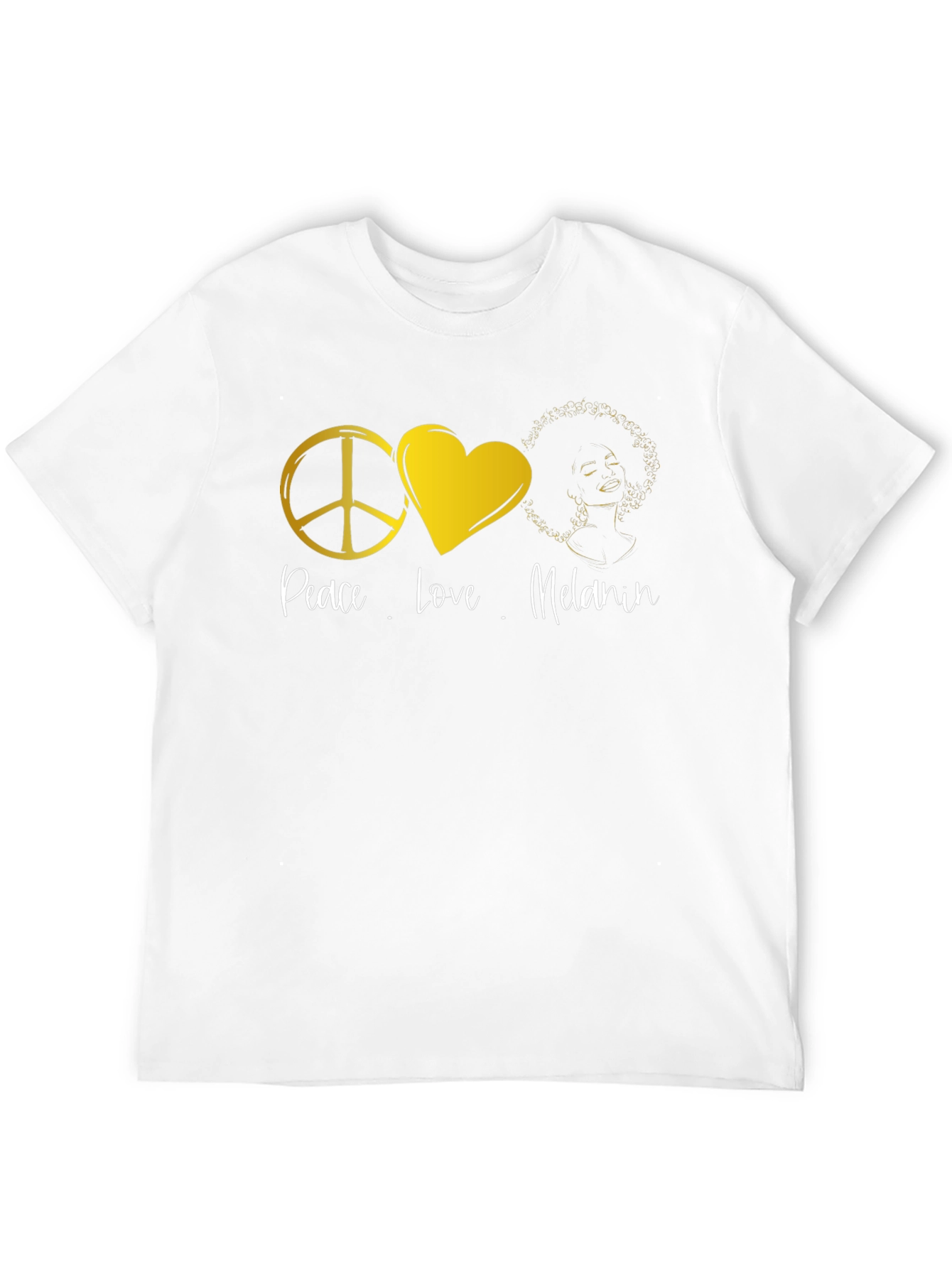 Peace Love Melanin Black T-Shirt