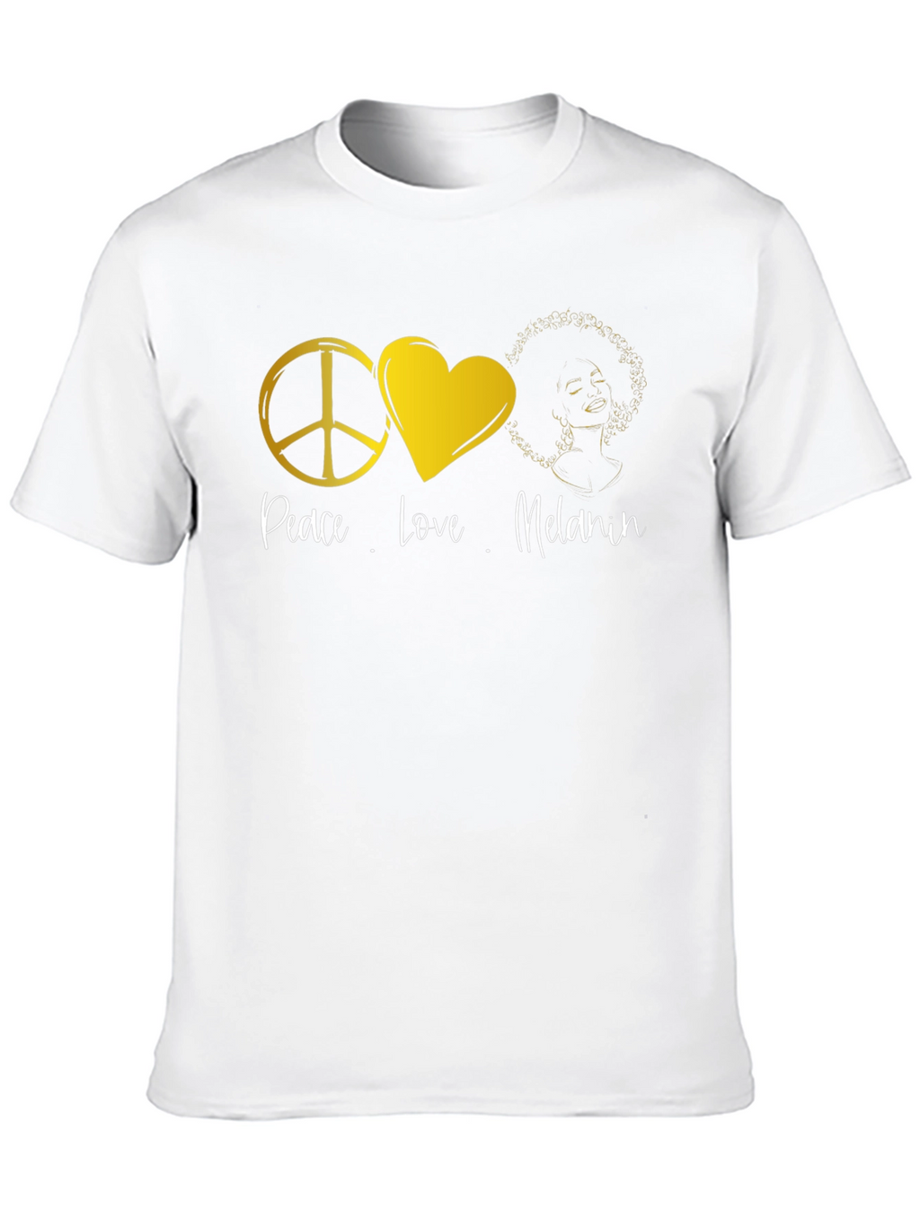 Peace Love Melanin Black T-Shirt