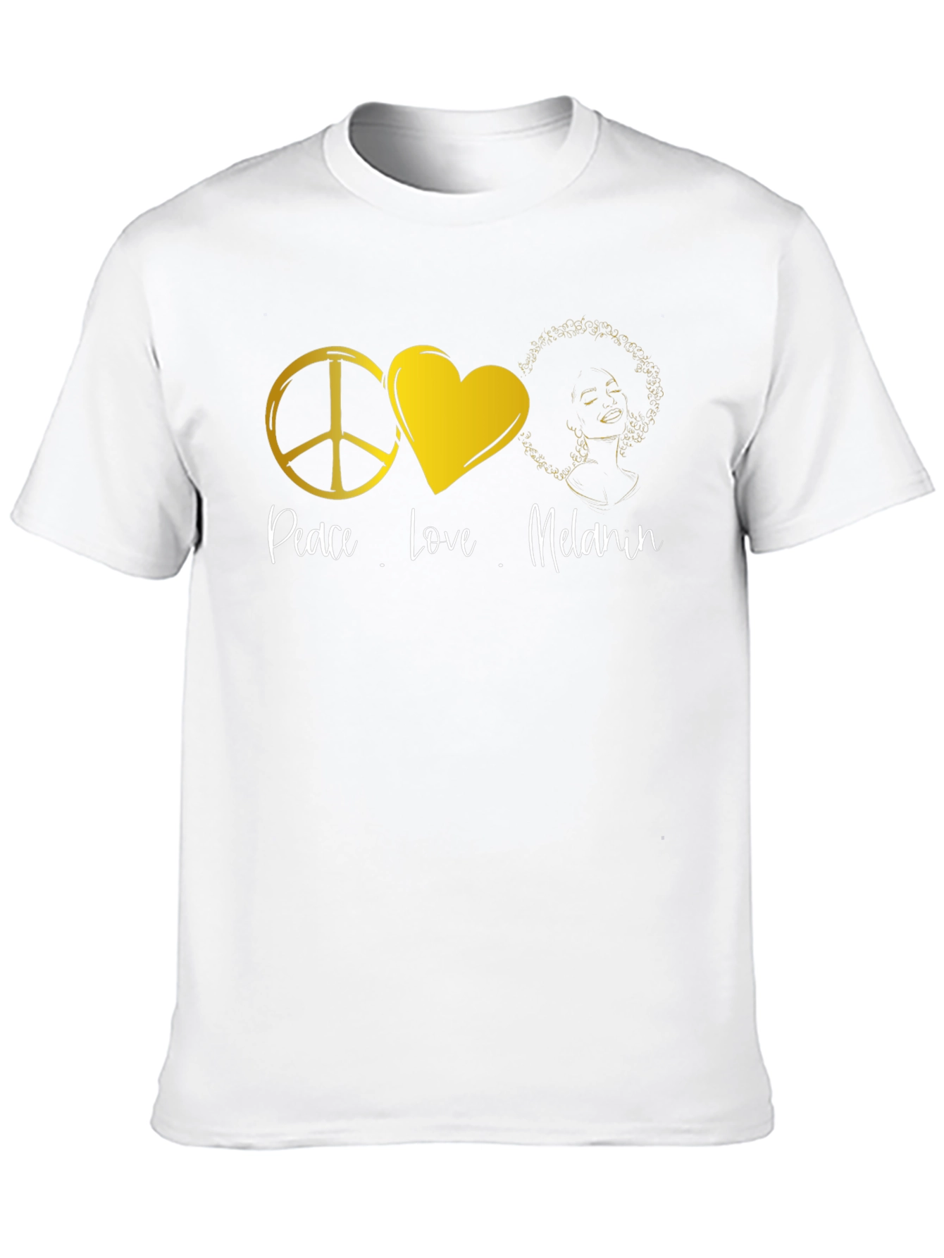 Peace Love Melanin Black T-Shirt