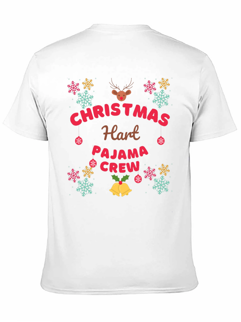 Christmas Hart Pajama Crew T-Shirt