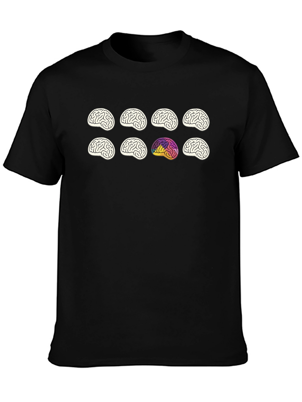 Brain Graphic Tee - Black