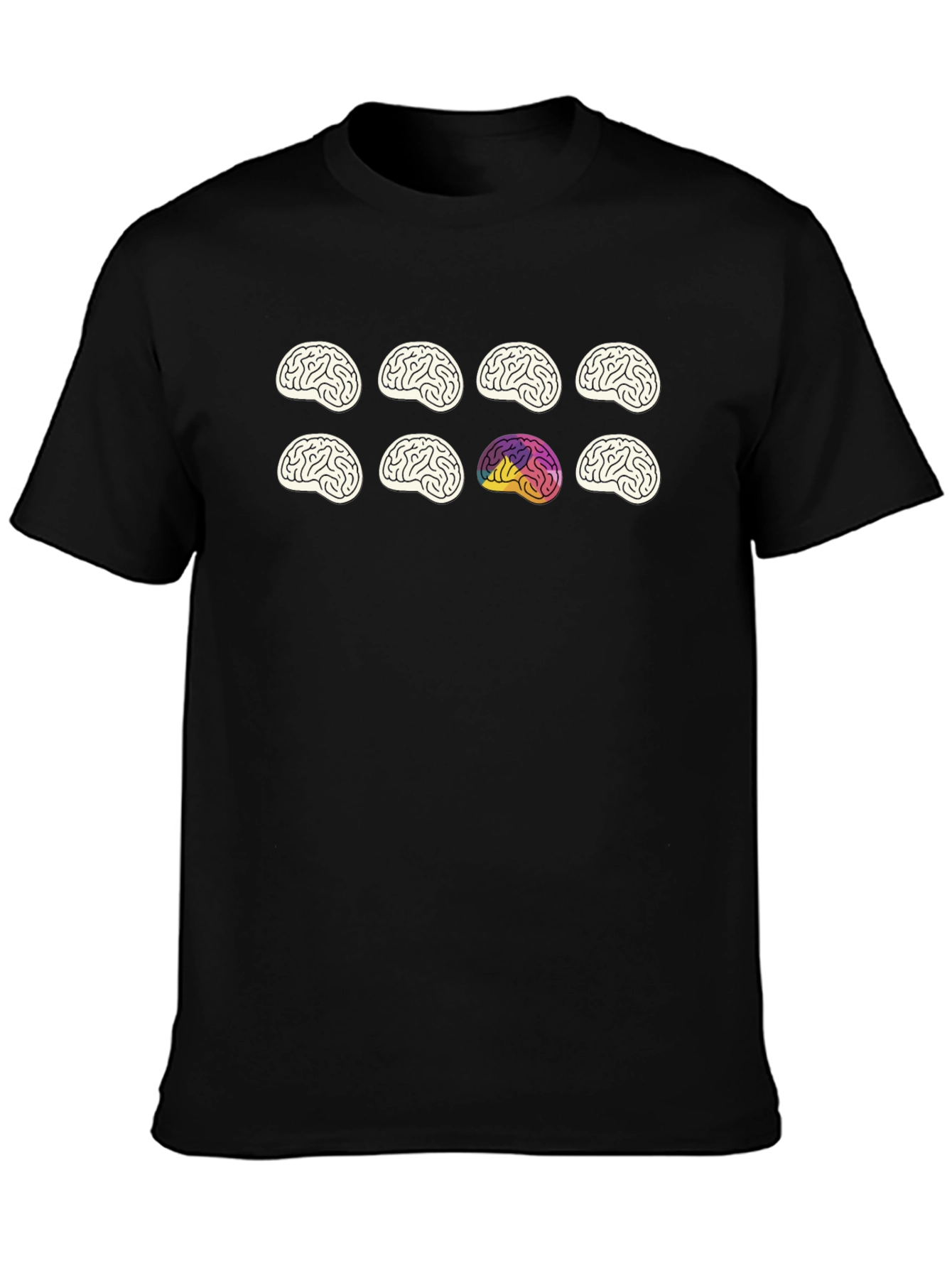 Brain Graphic Tee - Black