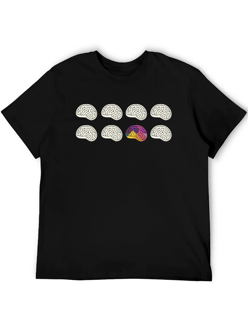Brain Graphic Tee - Black