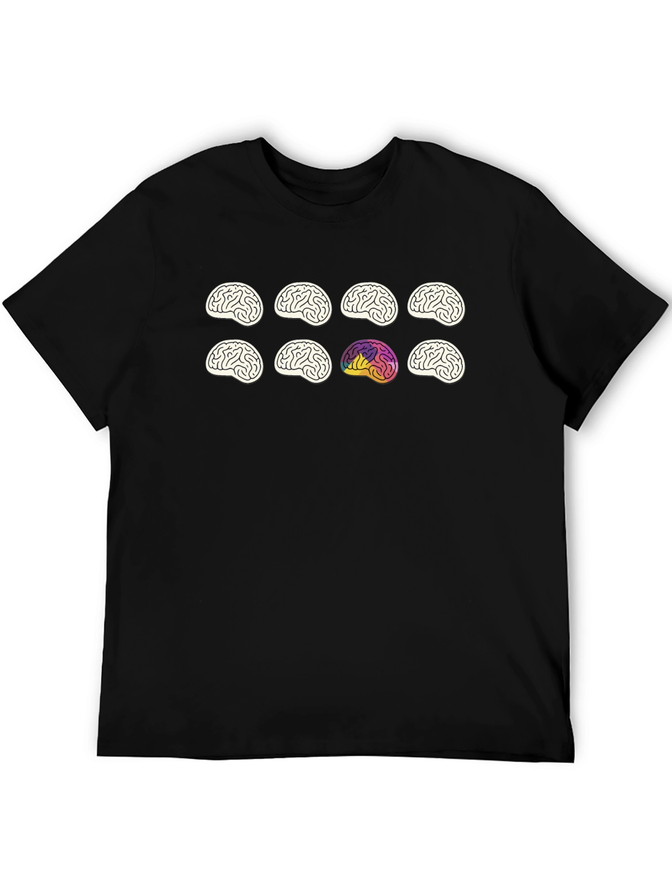 Brain Graphic Tee - Black