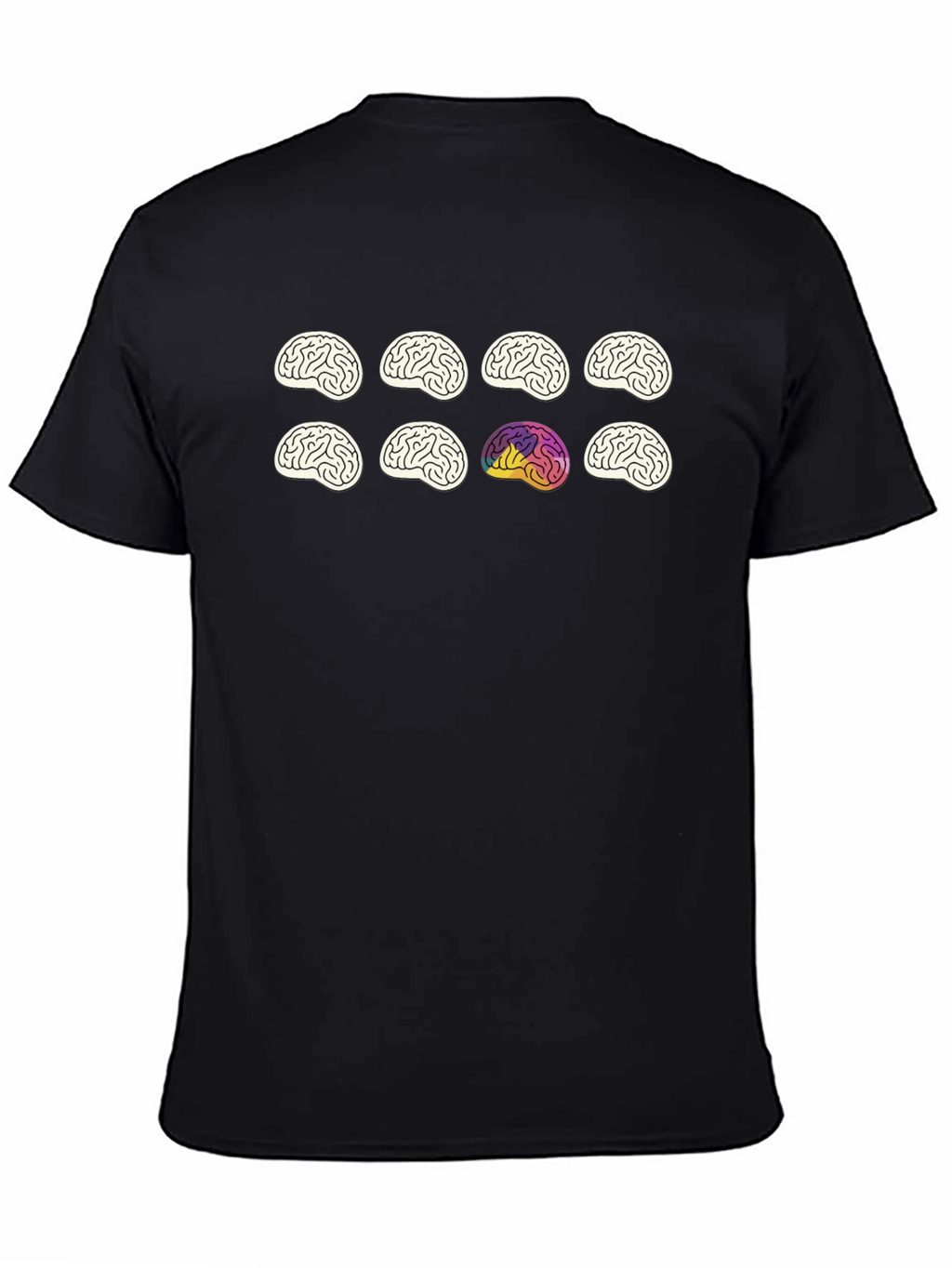 Brain Graphic Tee - Black