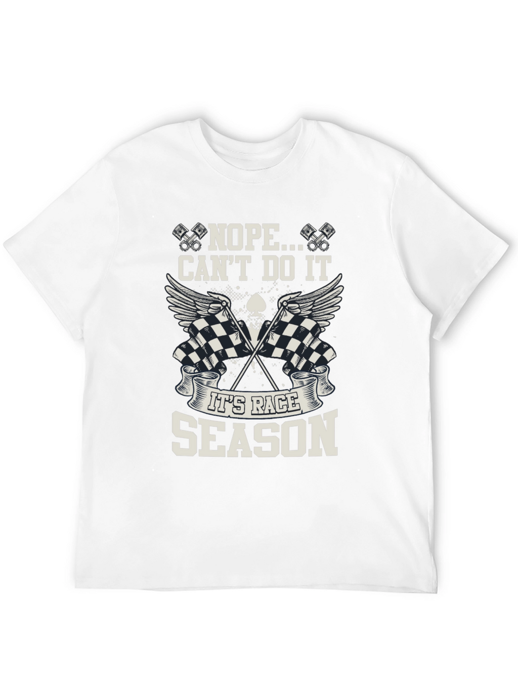 Race Season Black Graphic Tee - Mens