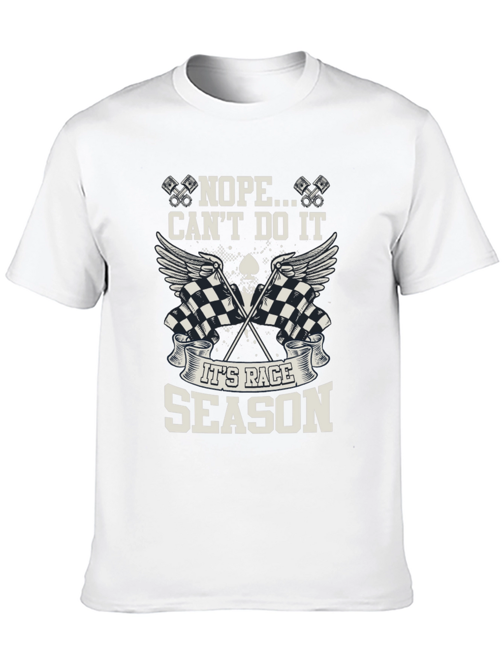 Race Season Black Graphic Tee - Mens