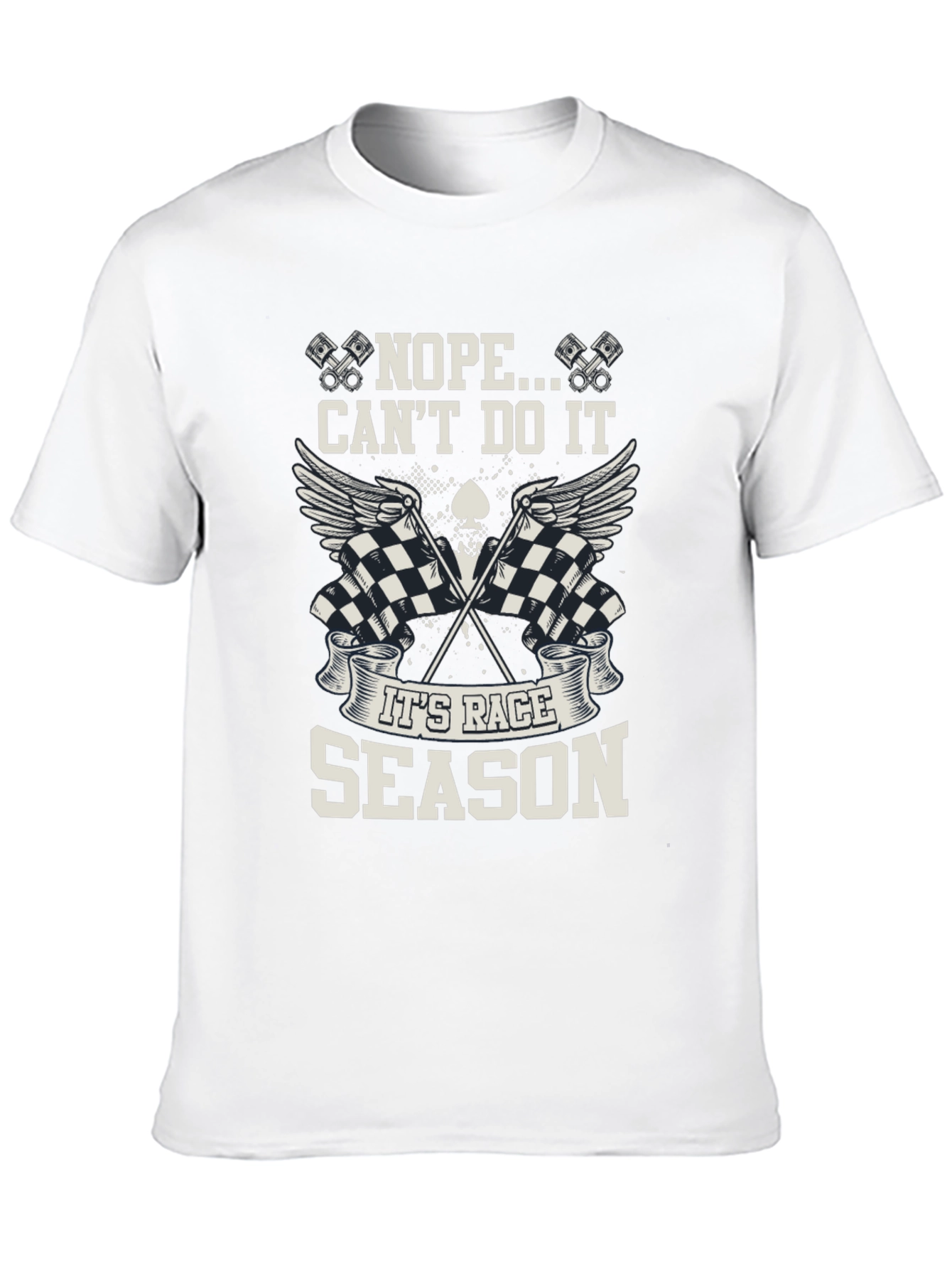 Race Season Black Graphic Tee - Mens