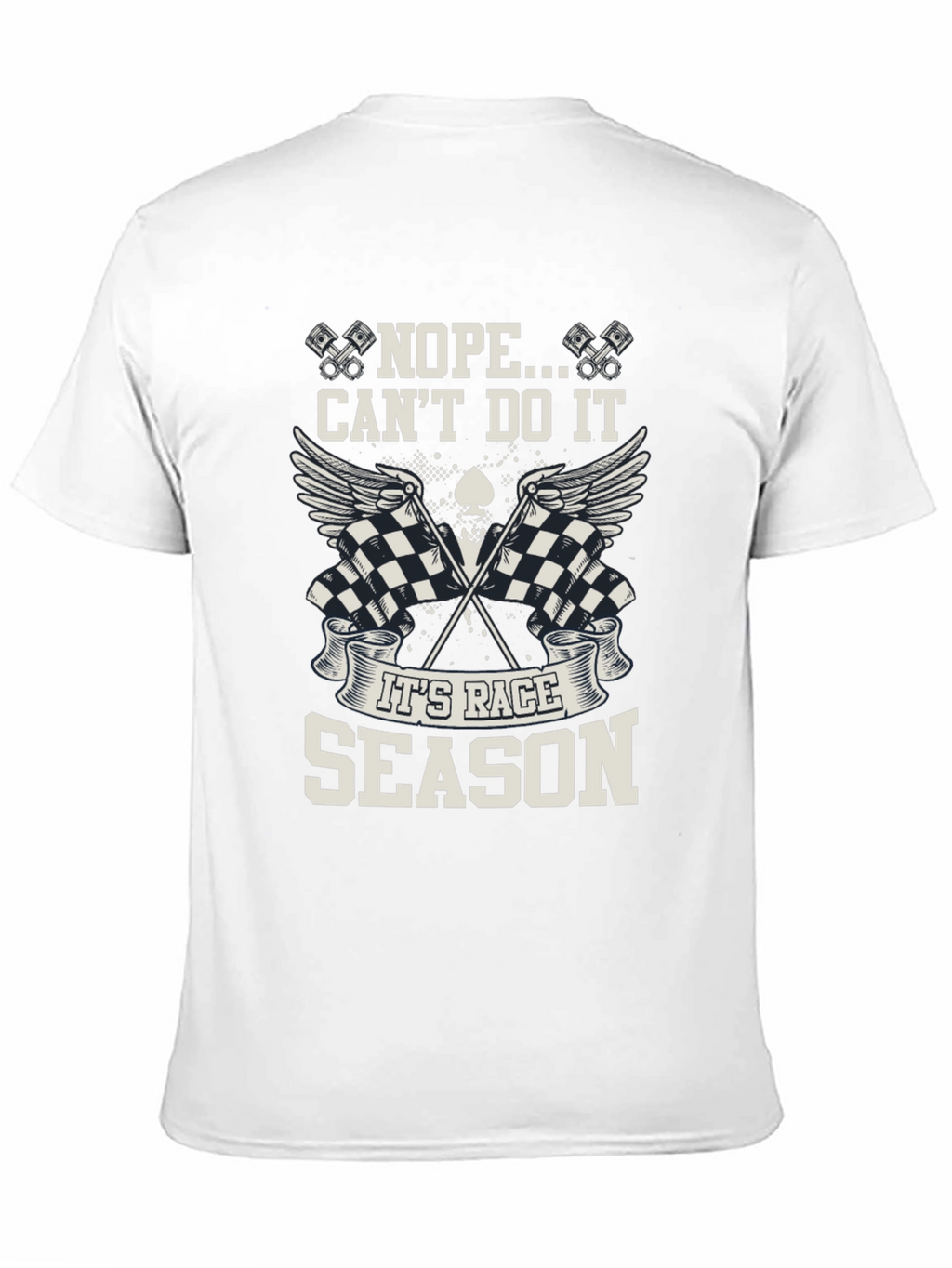 Race Season Black Graphic Tee - Mens