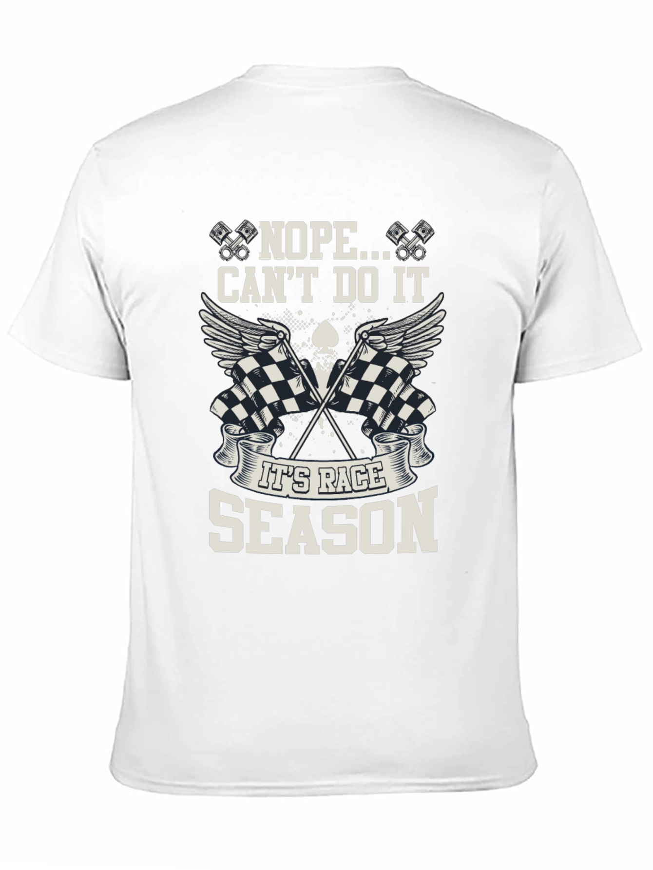 Race Season Black Graphic Tee - Mens