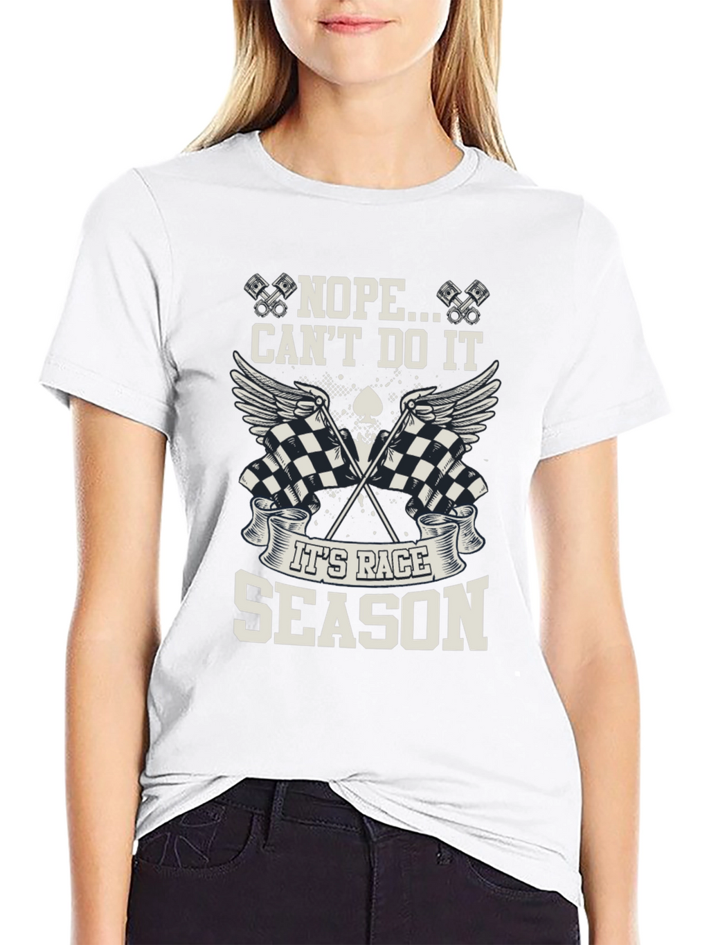 Race Season Black Graphic Tee - Mens